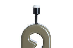 Lamp base 19x13x52,5 cm MISTRA shiny taupe
