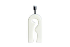 Lamp base 19x13x52,5 cm MISTRA shiny cream