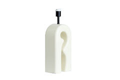 Lamp base 19x13x52,5 cm MISTRA shiny cream