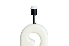 Lamp base 19x13x52,5 cm MISTRA shiny cream