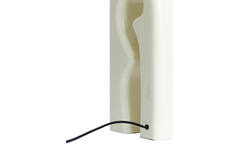 Lamp base 19x13x52,5 cm MISTRA shiny cream