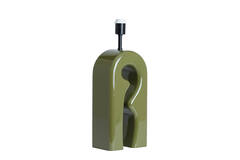Lamp base 19x13x52,5 cm MISTRA shiny olive green