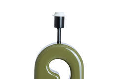 Lamp base 19x13x52,5 cm MISTRA shiny olive green