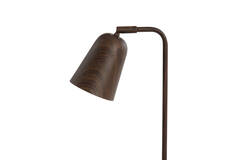 Tafellamp 26,5x16x47 cm SALOMO hout print donker bruin