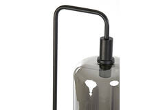 Floor lamp 35,5x28x155 cm LEKAR black+smoked glass high