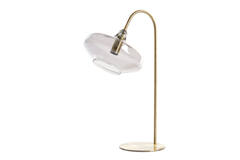 Tafellamp E14 31x22x50 cm SOLNA antiek brons+smoke glas