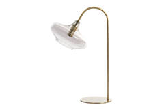 Tafellamp E14 31x22x50 cm SOLNA antiek brons+smoke glas