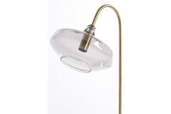 Tafellamp E14 31x22x50 cm SOLNA antiek brons+smoke glas