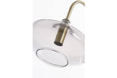 Tafellamp E14 31x22x50 cm SOLNA antiek brons+smoke glas