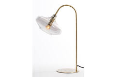 Tafellamp E14 31x22x50 cm SOLNA antiek brons+smoke glas