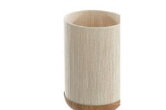 Table lamp Ø22,5x50 cm DANIA wood print natural+rope cream