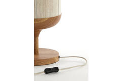 Table lamp Ø22,5x50 cm DANIA wood print natural+rope cream