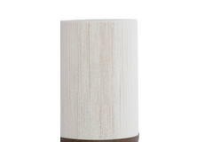 Table lamp Ø22,5x50 cm DANIA wood print d brown+rope cream