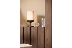Table lamp Ø22,5x50 cm DANIA wood print d brown+rope cream