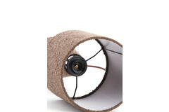 Table lamp Ø20x58 cm MICKY bouclé brown
