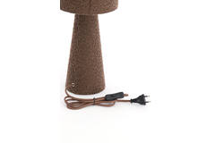 Table lamp Ø20x58 cm MICKY bouclé brown