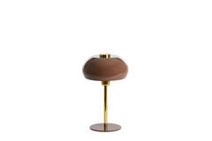 Table lamp Ø22x34 cm SURIN shiny dark brown+gold