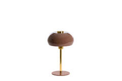 Table lamp Ø22x34 cm SURIN shiny dark brown+gold