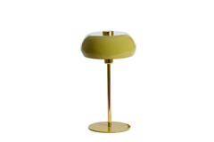 Tafellamp Ø26x47 cm SURIN glans olijf groen+goud