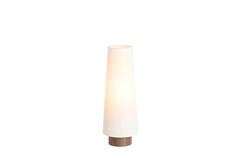 Table lamp Ø15x42 cm HOWIE wood print dark brown+cream
