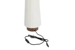 Table lamp Ø15x42 cm HOWIE wood print dark brown+cream