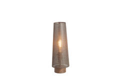 Table lamp Ø15x42 cm HOWIE wood print dark brown+dark brown