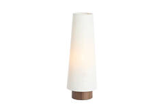 Tafellamp Ø19x52,5 cm HOWIE hout print donker bruin+crème