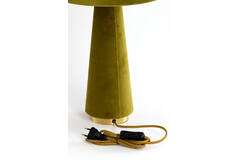 Tafellamp Ø30x61 cm DEVIA velvet groen