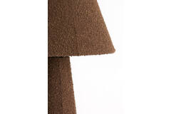 Floor lamp Ø50x168 cm DEVIA bouclé brown