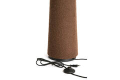 Floor lamp Ø50x168 cm DEVIA bouclé brown