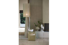 Vloerlamp Ø38x180 cm MICKY linnen olijf groen