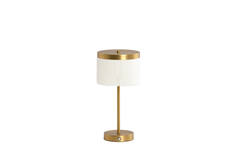 Tafellamp LED Ø17x35 cm DINY antiek brons+crème