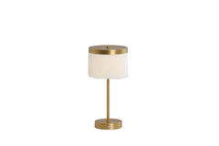Tafellamp LED Ø17x35 cm DINY antiek brons+crème