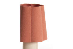 Tafellamp Ø25x50 cm MUSABY wit+roze