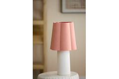 Tafellamp Ø25x50 cm MUSABY wit+roze