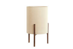 Table lamp Ø35x58 cm LITTO dark brown+linen natural