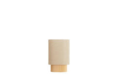 Tafellamp 30x20x45 cm LASLO hout naturel+linnen naturel