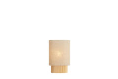 Tafellamp 30x20x45 cm LASLO hout naturel+linnen naturel