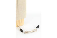 Tafellamp 30x20x45 cm LASLO hout naturel+linnen naturel