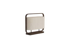 Table lamp 2L 45x15x37,5 cm LECCE wood prnt d brn+rope cream