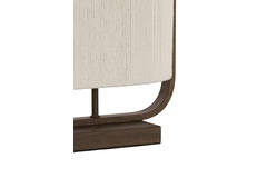 Table lamp 2L 45x15x37,5 cm LECCE wood prnt d brn+rope cream