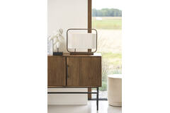 Table lamp 2L 45x15x37,5 cm LECCE wood prnt d brn+rope cream