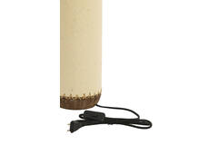 Table lamp Ø13x40 cm TIO paper beige+rattan dark brown