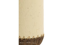 Table lamp Ø30,5x46 cm TIO paper beige+rattan dark brown