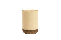 Table lamp Ø30,5x46 cm TIO paper beige+rattan dark brown
