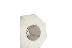 Table lamp Ø23x23,5 cm KYZO wood print natural+linen cream