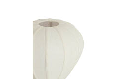 Table lamp Ø35x36 cm KYZO wood print natural+linen cream