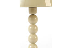 Table lamp Ø26x43 cm KRADINU shiny light grey