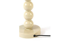 Table lamp Ø26x43 cm KRADINU shiny light grey