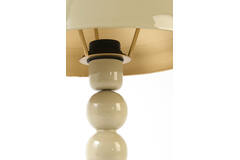 Table lamp Ø26x43 cm KRADINU shiny light grey